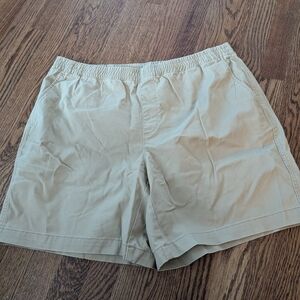 Lands' End Tan Mid Rise Shorts